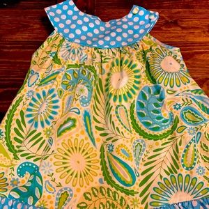 Handmade dress. I would say a size 5